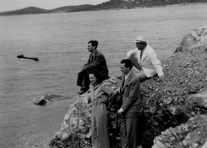 1943 Eylül Ayvalık, Şeytan Sofrası’nda Mustafa Seyit Sutüven, Nilüfer Saygun ve Adnan Saygun’la 